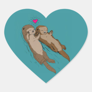 Otterly na etiqueta do amor