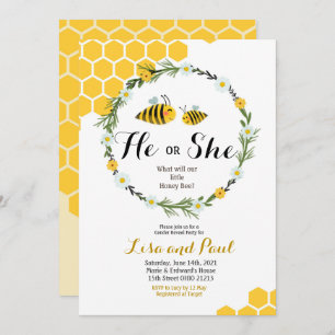 Ou género da abelha revelam o convite