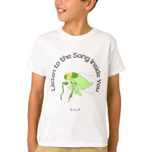 "Ouça a Canção Dentro de Você" Camiseta Infantil