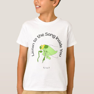 "Ouça a Canção Dentro de Você" Camiseta Infantil