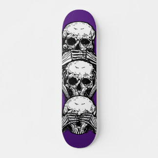 Ouça falar sem mau skate skull design
