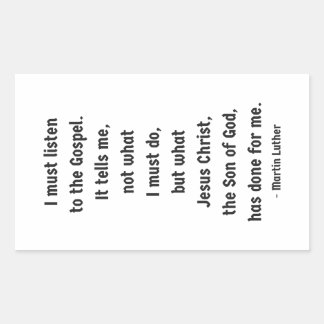 Ouça o adesivo do retângulo Gospel