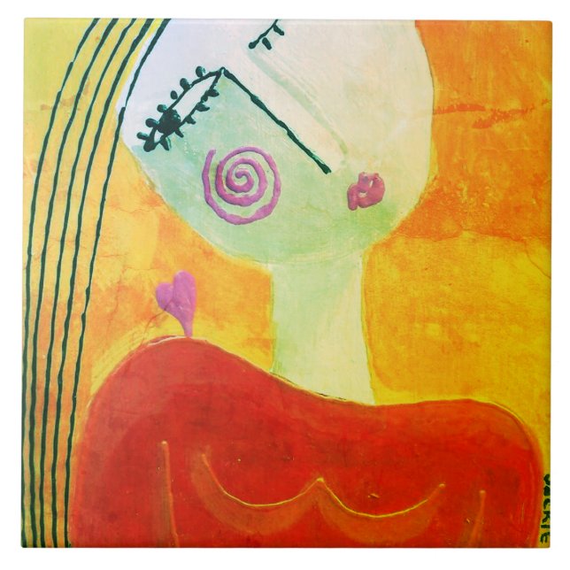 Ouça sua Abstrato de arte cardíaca (Frente)