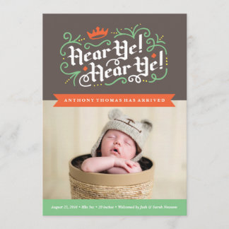 Ouçam, sim! Ouçam, sim! Anúncio de Nascimento em C