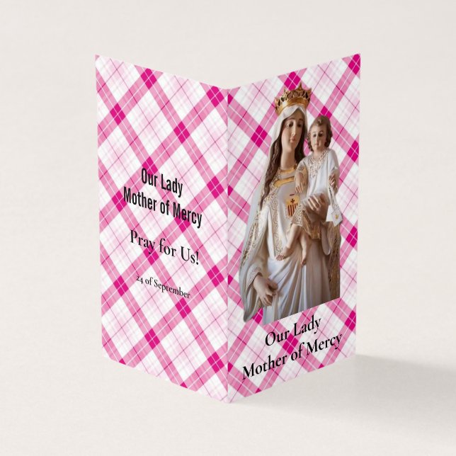 Our Lady Mother of Mercy Prayer Card (Exterior)