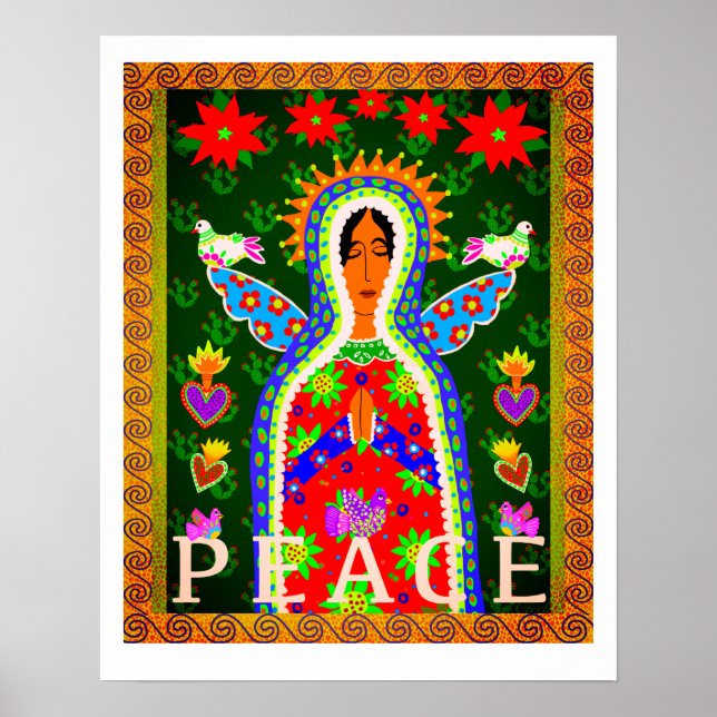 Our Lady of Guadalupe Angel of Peace poster (Frente)