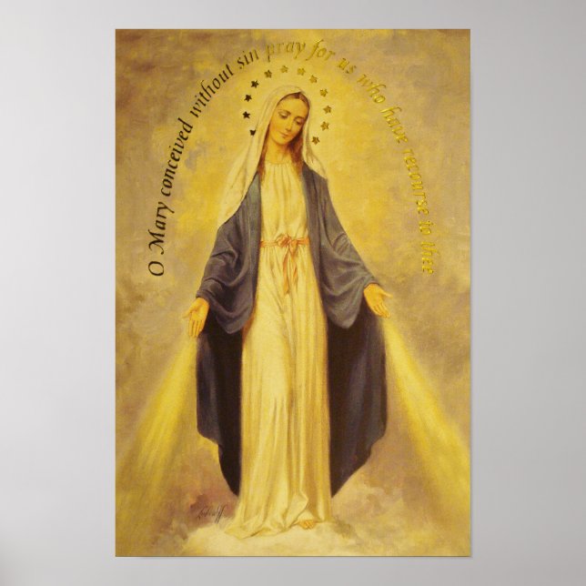 Our Lady of the Miraculous Medal Poster (Frente)
