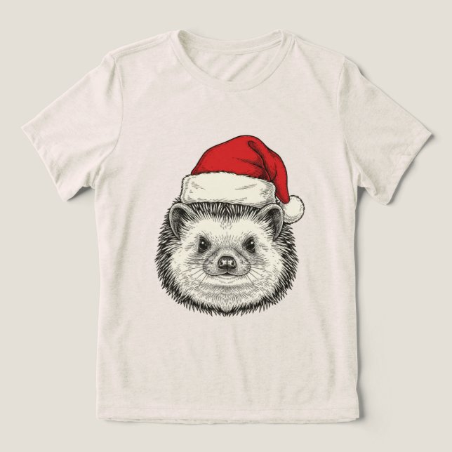 ouriço de Natal fofo (Design frontal)