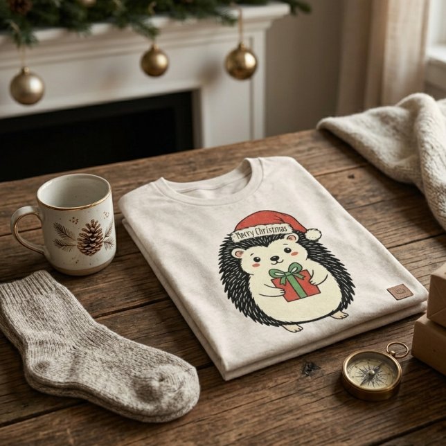 Ouriço Fofo Feliz Natal (Criador carregado)