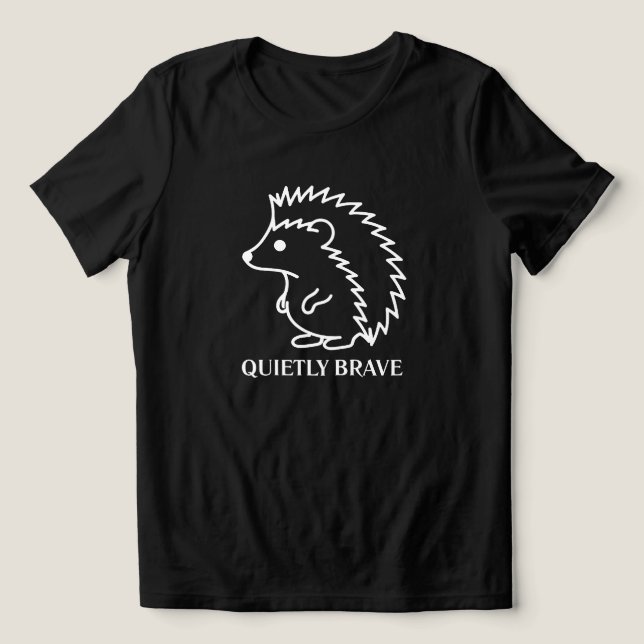 Ouriço Quietamente Corajoso (Design frontal)
