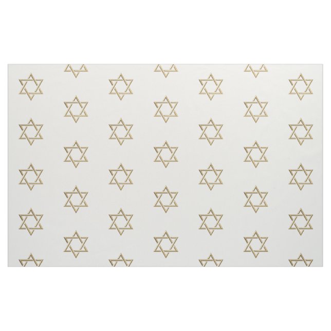 Ouro 3-D - estrela do Tecido David (Fat Quarter)