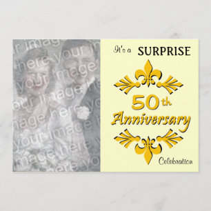 Ouro (50º) Convites de festas de aniversário