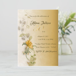 Ouro 50. º convite para o aniversário