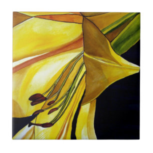 Ouro Amarelo Esplendor Lily Arte original