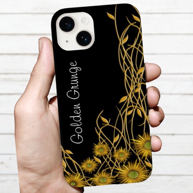 Ouro Amarelo Flores de Vinha Personalizadas (Criador carregado)