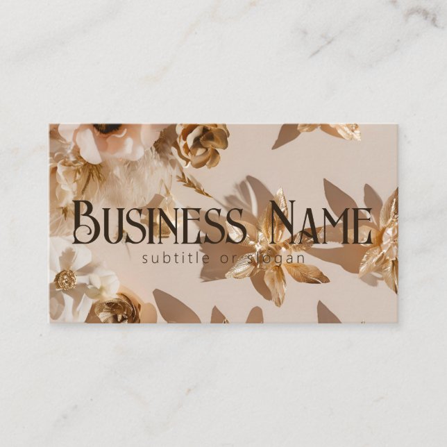 Ouro anestésico neutro Cartão de visita (Frente)