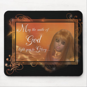 Ouro Angel - Que o sorriso de Deus... Mousepad