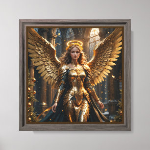 "Ouro Angelic Warrior Canvas Wall Art..