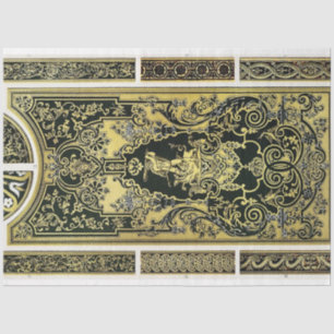 Ouro arquitetônico e papel de dissociação preto