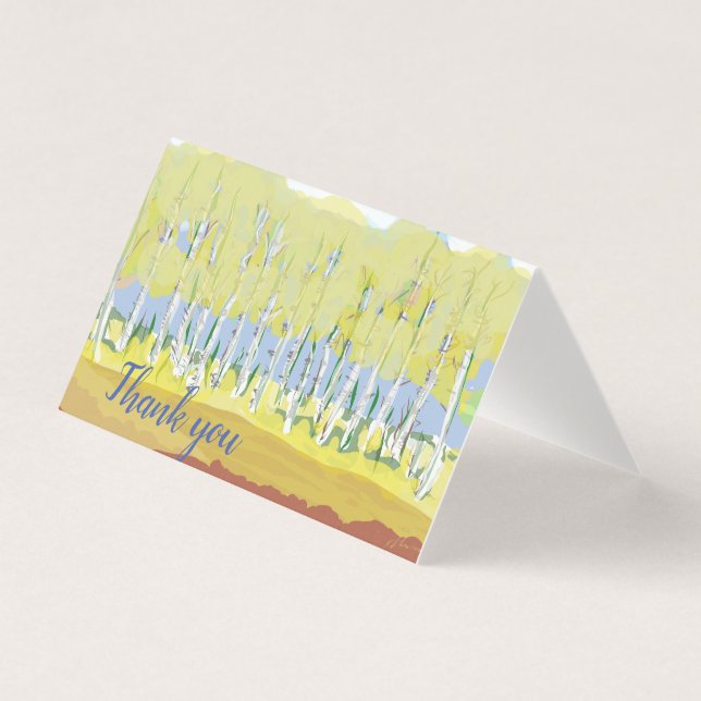 Ouro Aspende cartões de agradecimentos (Frente)