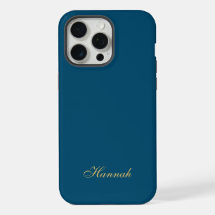 Ouro Azul Nome Profissional Moderno Minimalista