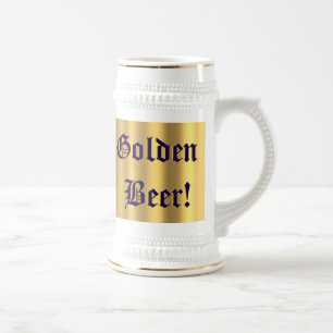 Ouro Beer! na Caneca de cerveja nº 1 do design our