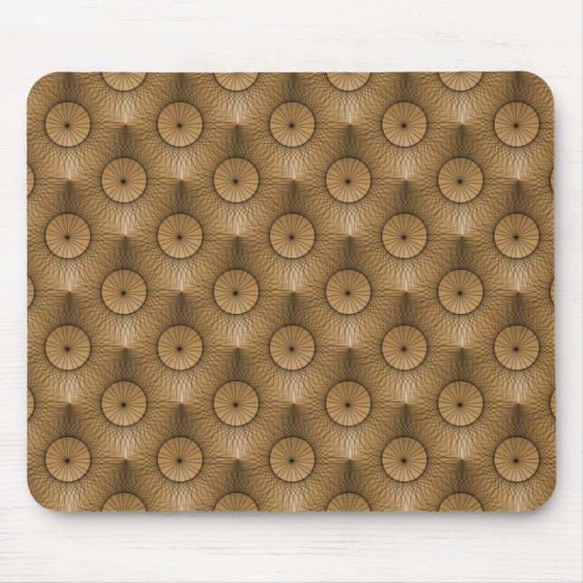 Ouro Beige Ultramodern Chic Mousepad (Frente)