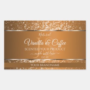 Ouro Brown com Etiquetas de Produto de Iniciais de