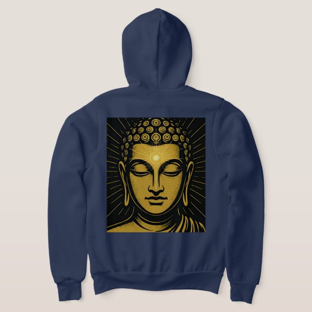 Ouro Buddha Terceiro Camisa De Olho | Awaken espir (Postura das costas)