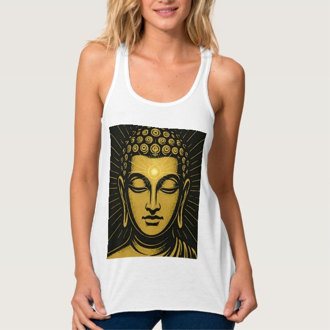 Ouro Buddha Terceiro Camisa De Olho | Awaken espir (Frente)