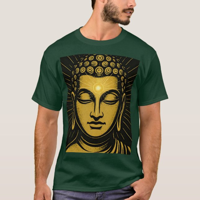Ouro Buddha Terceiro Camisa De Olho | Awaken espir (Frente)