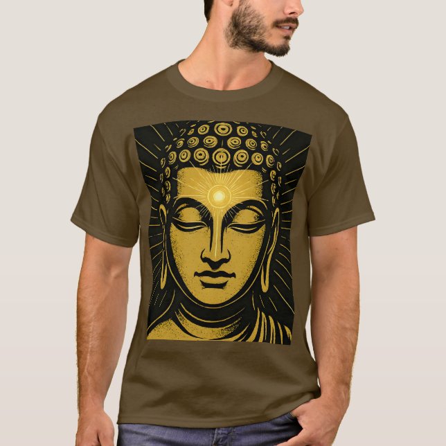 Ouro Buddha Terceiro Camisa De Olho | Awaken espir (Frente)