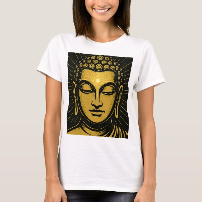 Ouro Buddha Terceiro Camisa De Olho | Awaken espir (Frente)