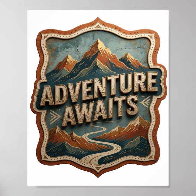 Ouro Cativante AVENTURA ESPERA Impressão (Frente)