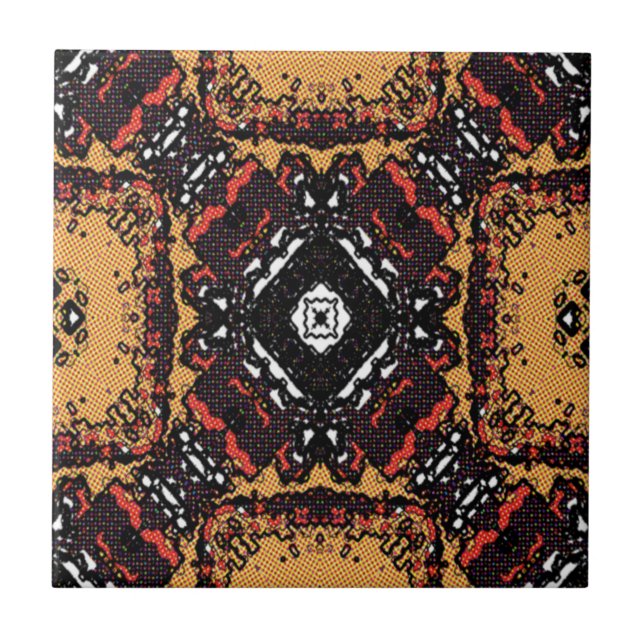 Ouro Clássico de Tonalidade da Terra Provoca Padrõ (Frente)