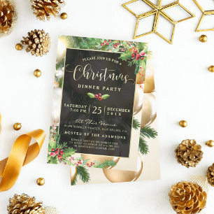 Ouro  Convite de festas de Natal