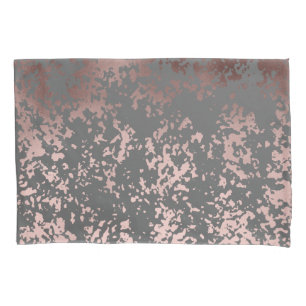 ouro cor-de-rosa do falso elegante e brushstrokes