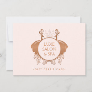 Ouro cor-de-rosa do logotipo dos pavões de Nouvea