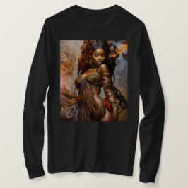 Ouro Dawn - Princesa Africana - Camiseta da Mulher