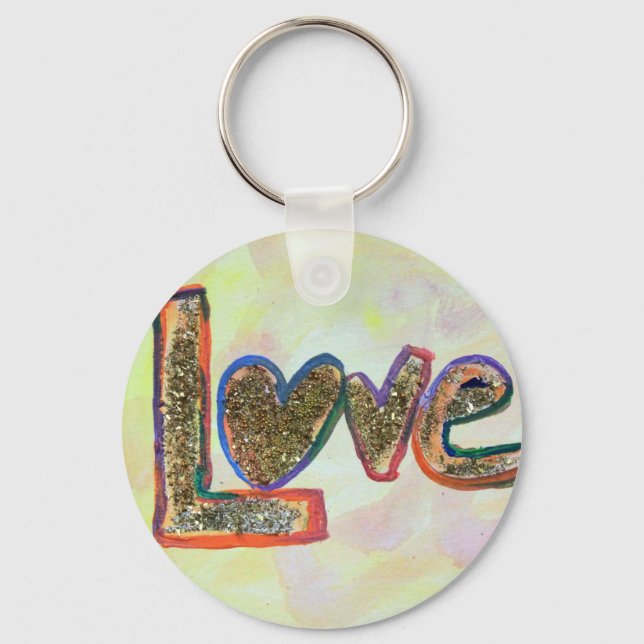 Ouro de Amor Pastas de Arte Chaveiro (Frente)