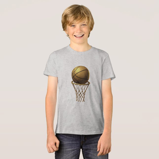 Ouro de basquete e Design Hoop (Frente Completa)