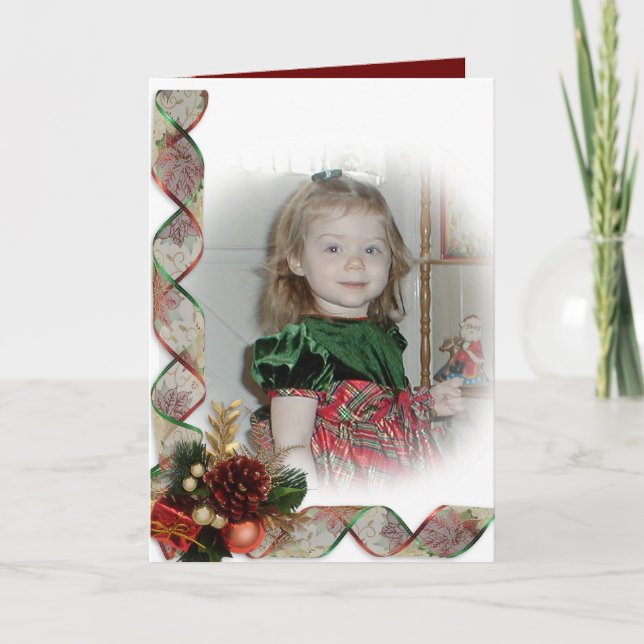 Ouro de cartão de elegância de Natal e vitoriano v (Frente)