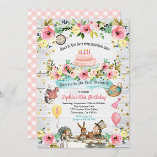 Ouro de convite para o primeiro aniversário do ONE