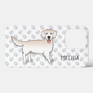 Ouro De Creme Feliz Retriever Com Palhetas E Nome