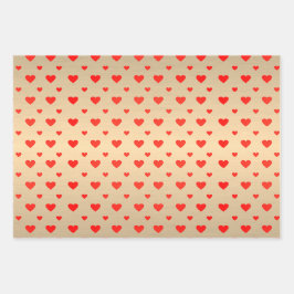 Ouro de de Corações Púrpuras Vermelhas Dia de os