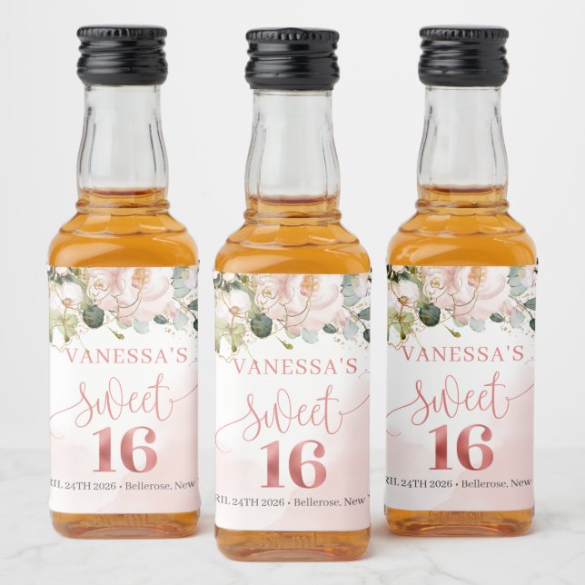 Ouro de eucalipto, rosas-rosadas-escamosas, Elegan (Garrafas)