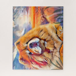 OURO de GIRL chow quebra-cabeça