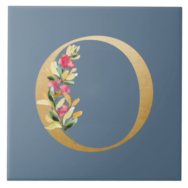 Ouro de película de fundo de chuva escura O floral (Frente)