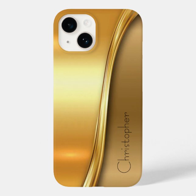 Ouro de titânio Impressão de aço inoxidável iphone (Verso)