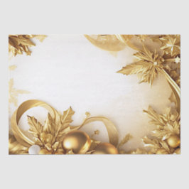 Ouro deixa o papel de tecido de Natal